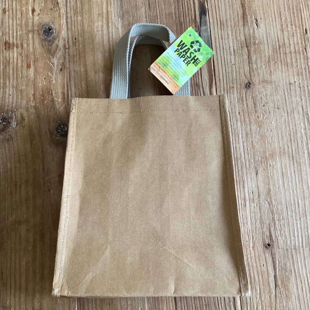 Washable paper bag tote